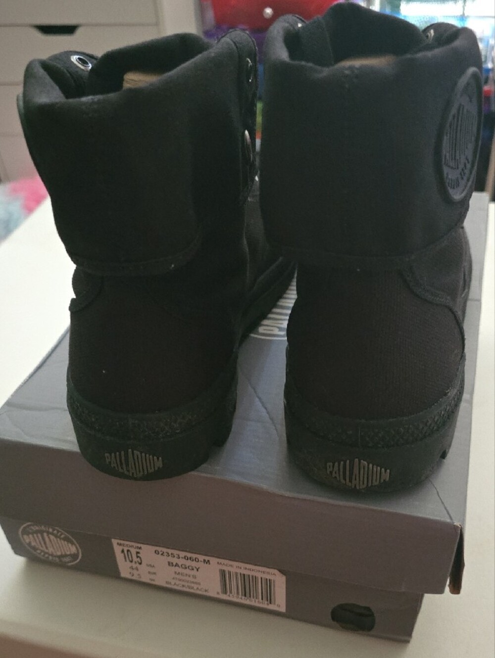 Palladium Black Canvas High-Top Sneakers - Picture 2 of 7